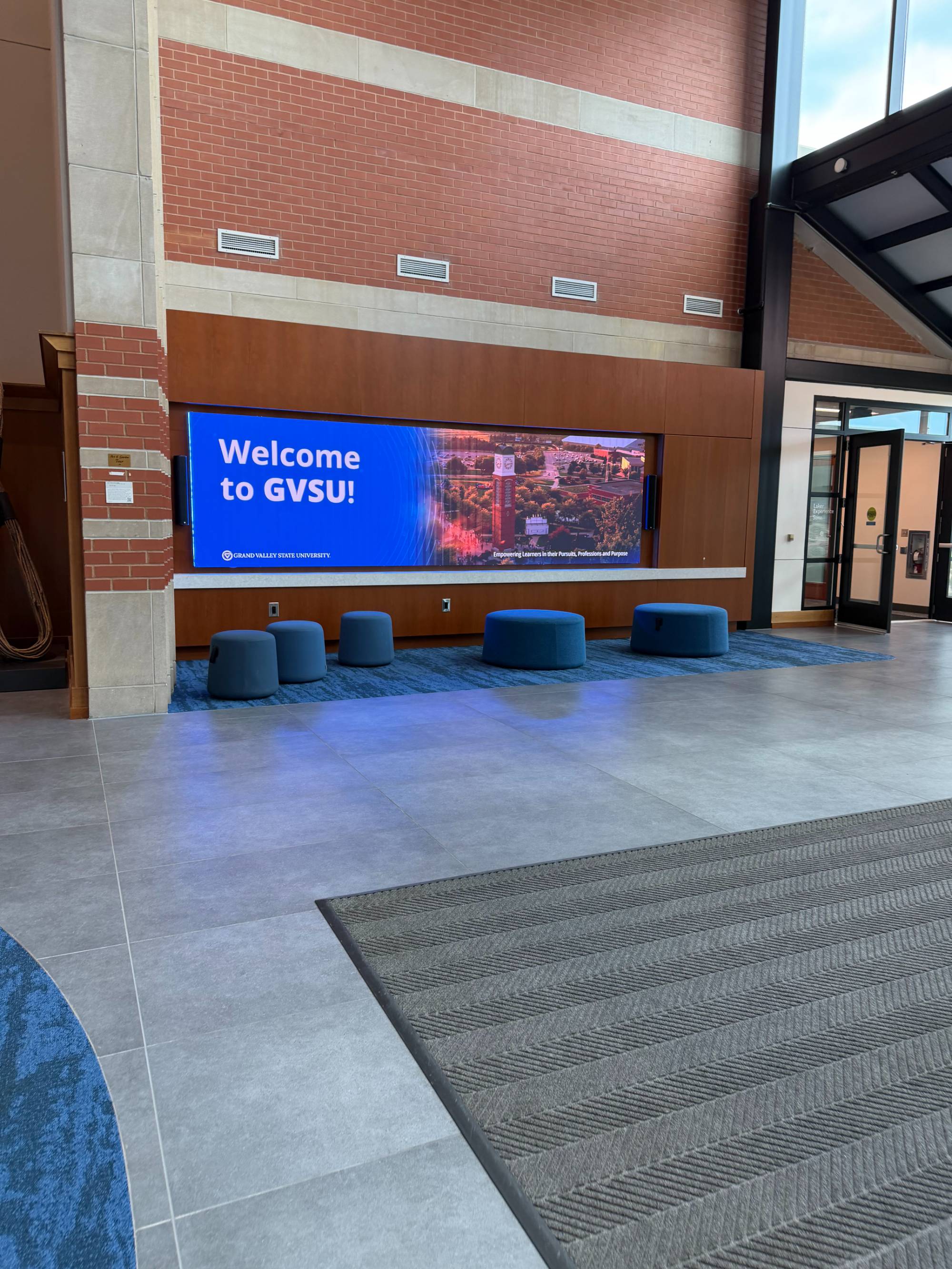 Life at GVSU STU Entrance Area